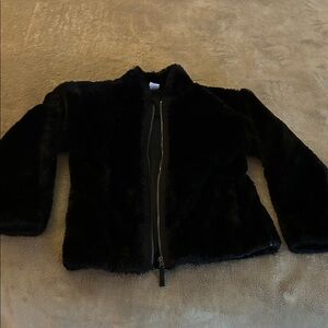 Wonder Nation Kids Black Faux Fur Puffer Coat